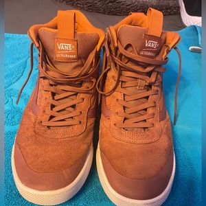 Size 10.5 ultra range brown vans